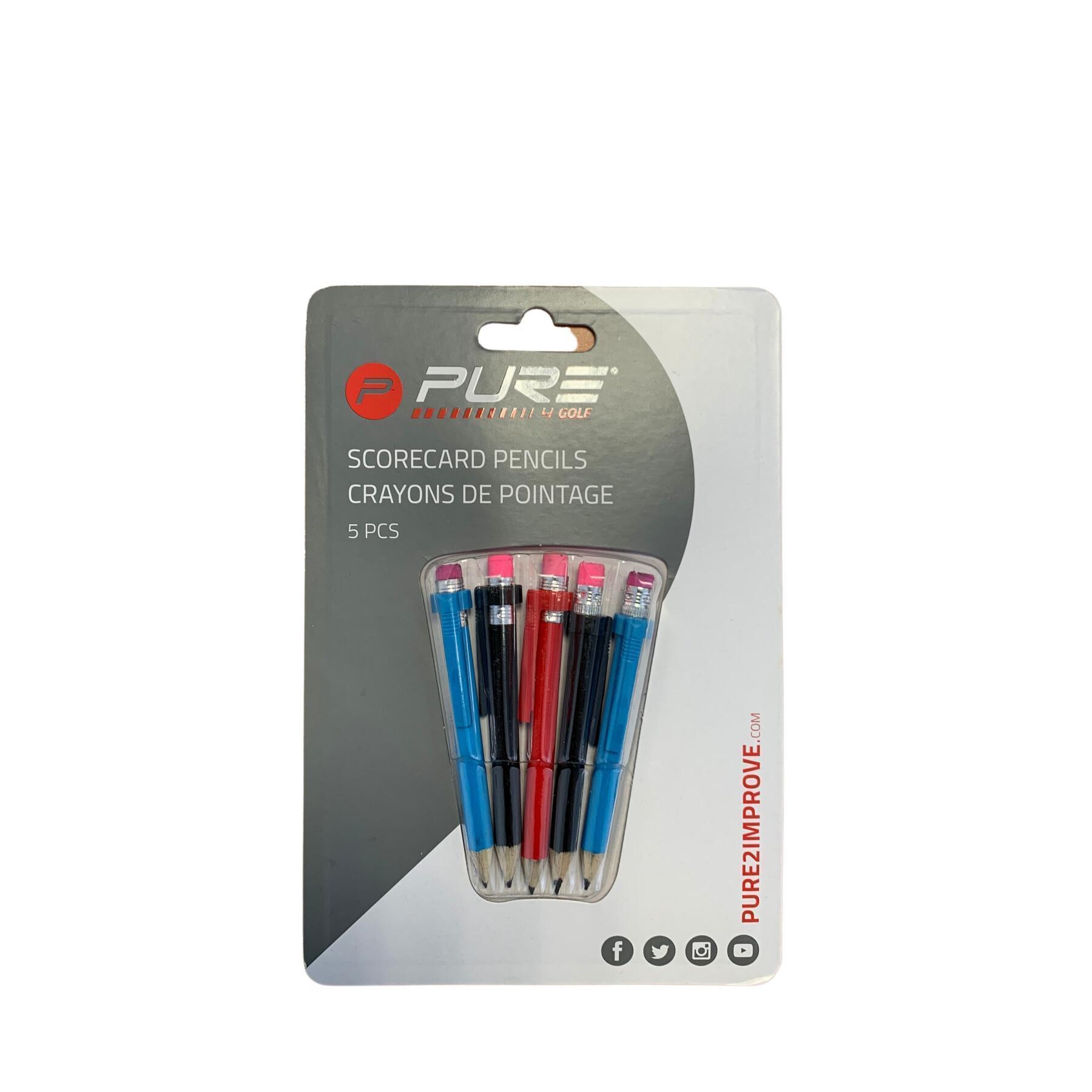 Lápis de golfe com apagador Pure2Improve Pencils With Eraser - Acessórios