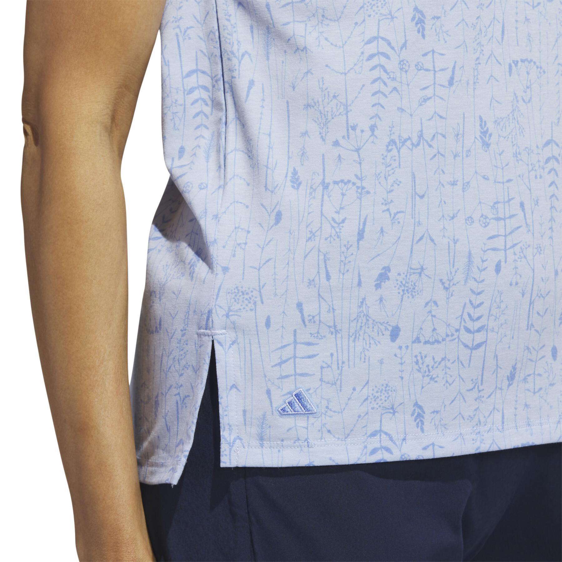 Camisa pólo feminina impressa adidas Go-To