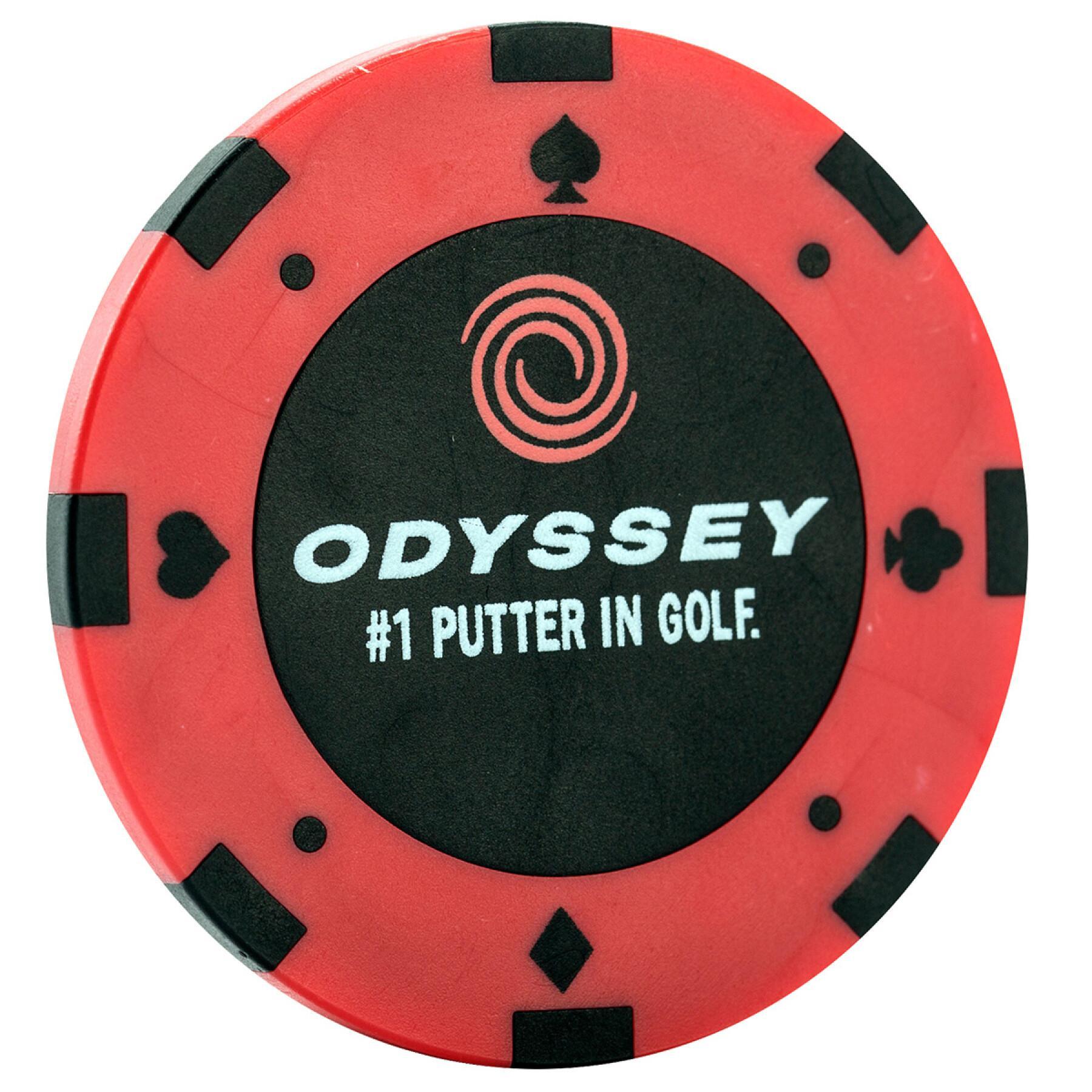Marcadores de bolas de golfe Callaway odyssey poker chip