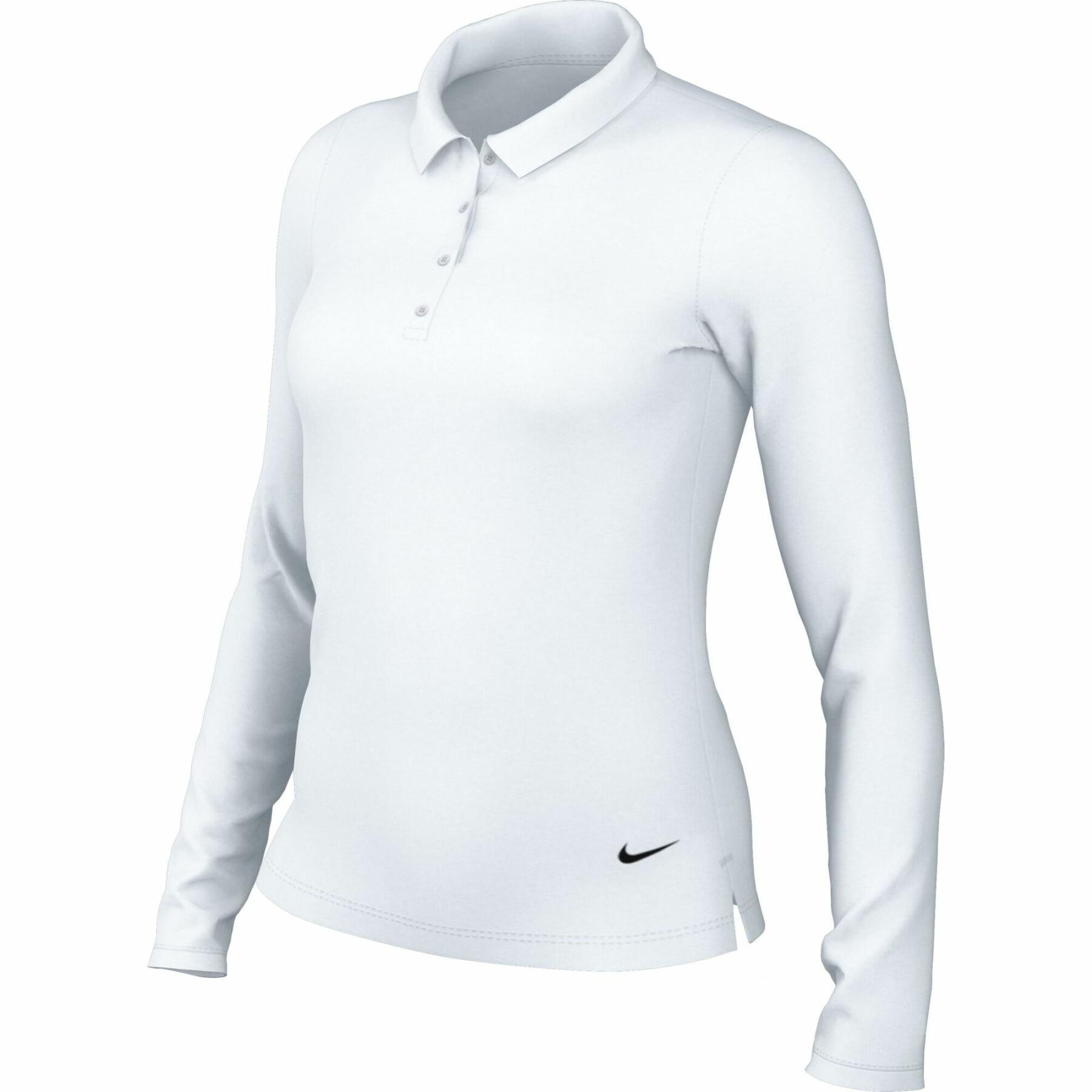 Camisa pólo de manga comprida feminina Nike Dri-Fit Victory
