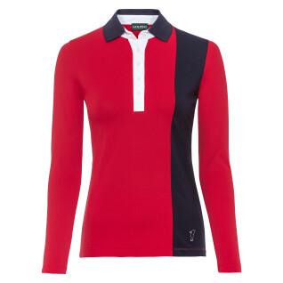 Camisa pólo feminina Golfino Classic tricolore