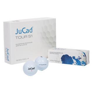 Caixa de 12 bolas de golfe JuCad Tour s1