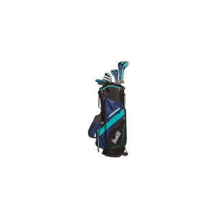 Kit de golfe feminino canhoto Boston Golf Deluxe (sac + 8 clubs)