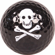 Conjunto de 3 bolas de golfe com impressão de caveira preta Legend